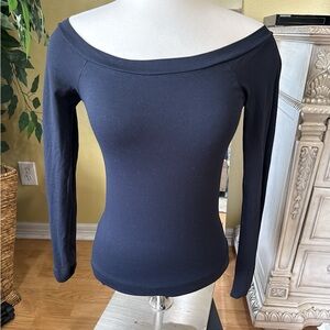 Last Tango Black Off Shoulder Ballet Top S/M Made in USA